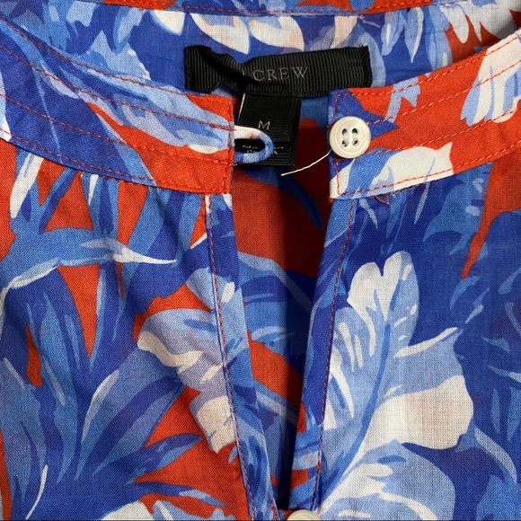 J. Crew Ratti Rio Ruffle Blouse Top size M medium - Picture 4 of 8